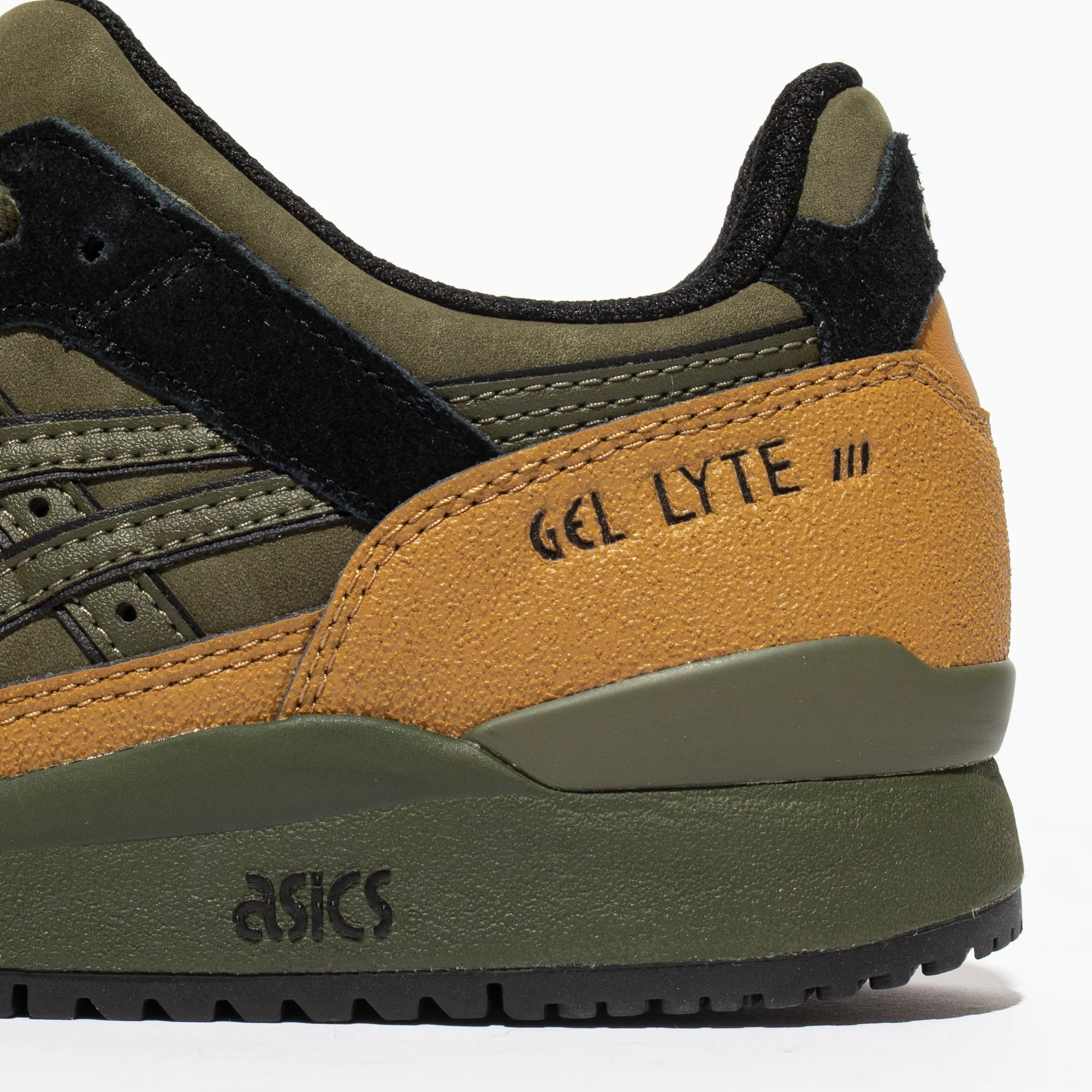 Asics Mens Gel-Lyte III OG Shoes 'Olive Canvas' - Image 4