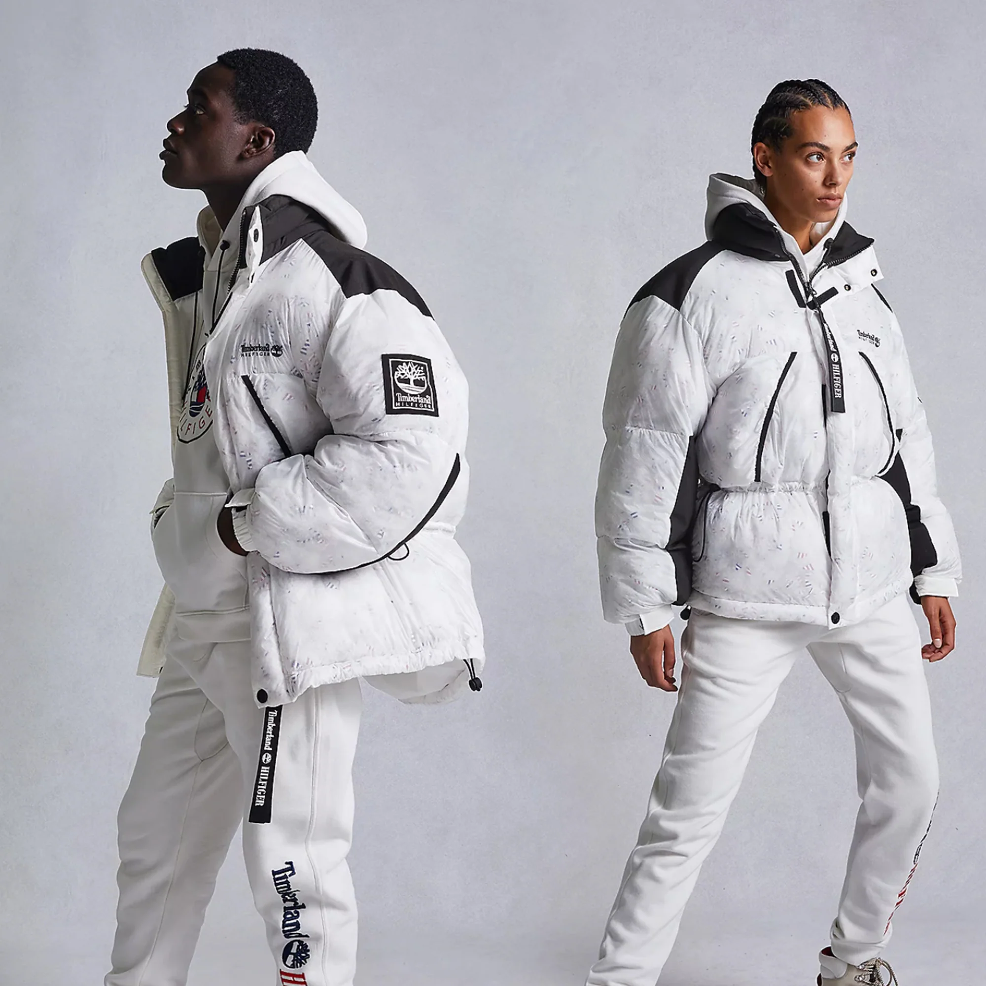 Tommy Hilfiger x Timberland Mens RI Transparent Puffer Jacket 'Transparent' - Image 4